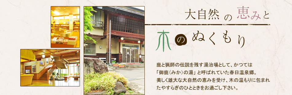 大自然の恵みと木のぬくもり